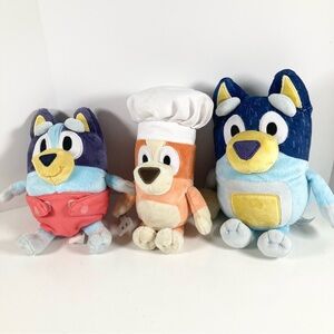 Bluey Trio of Three Stuffed Animals Toys